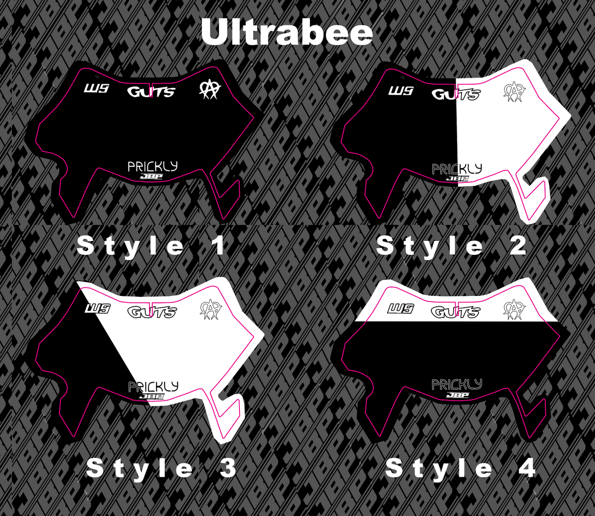 Predesigned UltraBee Plate Decal